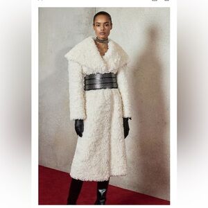 LUDOVIC DE SAINT SERNIN X ZARA FLEECE COAT